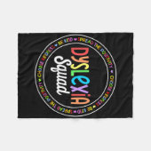 School Support Dyslexia Squad Awareness Month Teac Fleecedecke (Vorderseite (Horizontal))