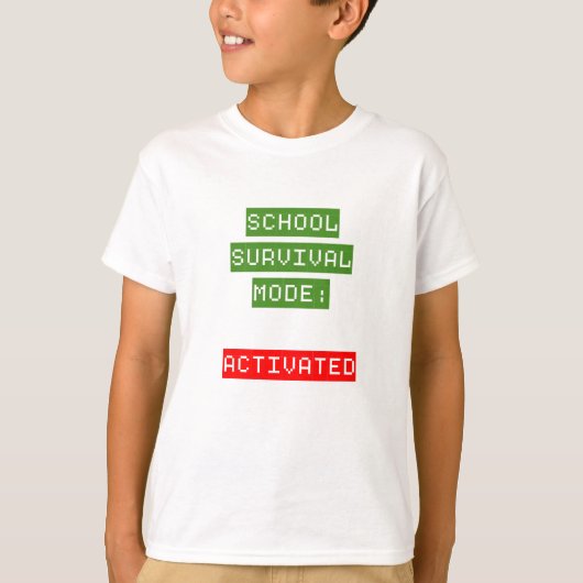 School Survival Mode | Back To School T-Shirt (Vorderseite)