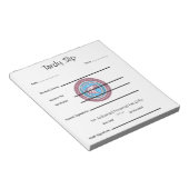School Tardy Slip Notizblock (angewinkelt)