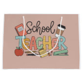School Teacher Teaching Future Leaders Gifts Große Geschenktüte (Vorderseite)