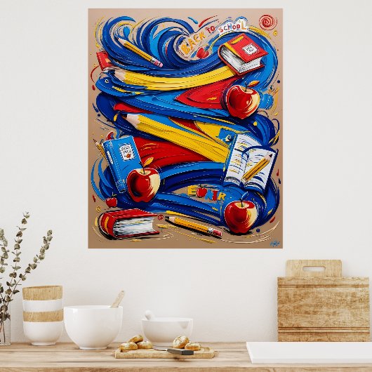 School Vibes Poster (Küche)