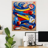 School Vibes Poster (Heimbüro)