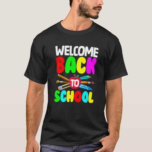 School Welcome Back To School T-Shirt (Vorderseite)