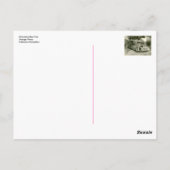 Schoolboy-Busreise Vintages Foto Postkarte (Rückseite)