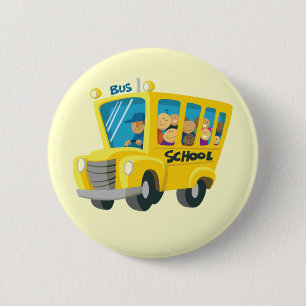Schoolbus - button