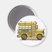 Schoolbus Magnete Magnet (Vorderseite/Rückseite)