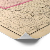 Schoolcraft Landkreis Michigan Poster (Ecke)