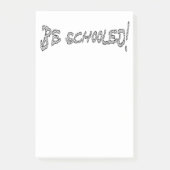 Schooled-II Post-it Klebezettel (Vorderseite)