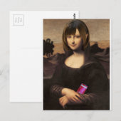 Schoolgirl style Mona Lisa Postkarte (Vorne/Hinten)