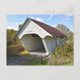 Schoolhouse Covered Bridge, Vermont Postkarte