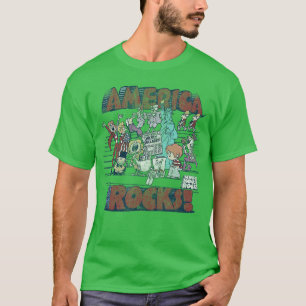 Schoolhouse Rock America Rocks Vintage-Cartoon vin T-Shirt