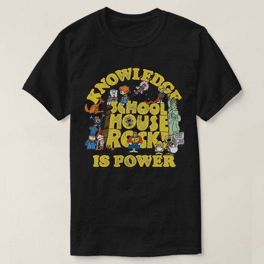 Schoolhouse Rock Knowledge is Power Logo Group Pul T-Shirt (Design vorne)