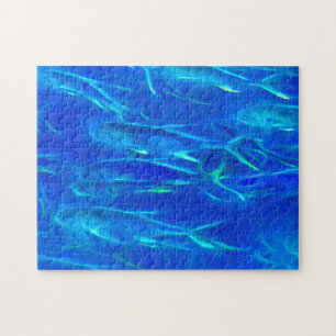 Schooling Fisch 11x14 Foto Puzzle mit Geschenkboxe