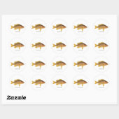 Schoolmaster Fish-Logo Runder Aufkleber (Blatt)