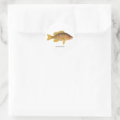 Schoolmaster Fish-Logo Runder Aufkleber (Tasche)
