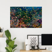Schools of Fish Swim in Reef Poster (Heimbüro)