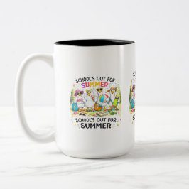 School's Out For Summer Enten Tasse | Lustiger Leh