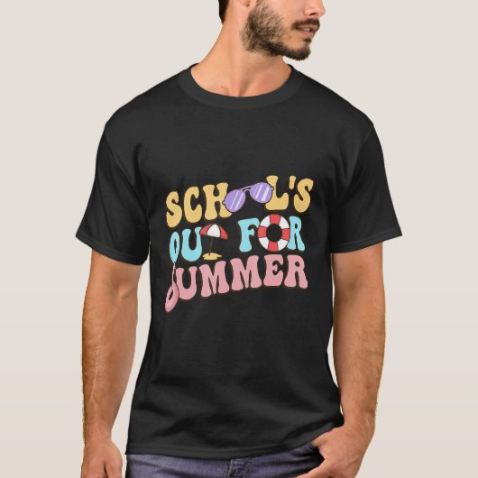 Schools Out For Summer Happy Last Day Of School Te T-Shirt (Vorderseite)