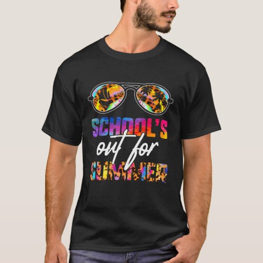 School's Out For Summer Teacher Vacation Leopard T T-Shirt (Vorderseite)