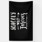 School's Out Forever Retired Teacher Retirement Banner (Vertikal)