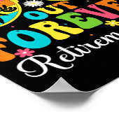 School's Out Forever Retirement 2026 Retro Retired Poster (Ecke)
