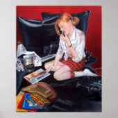 School's out print druck poster woman painting (Vorne)