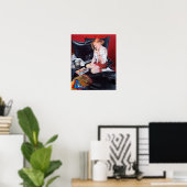 School's out print druck poster woman painting (Heimbüro)