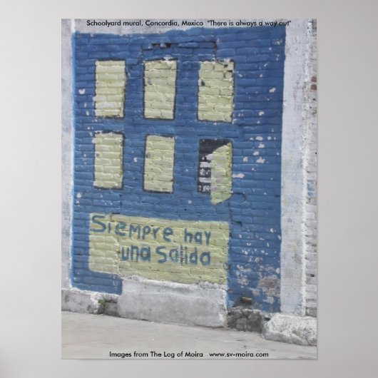 Schoolyard mural, Concordia, Mexiko Poster (Vorne)