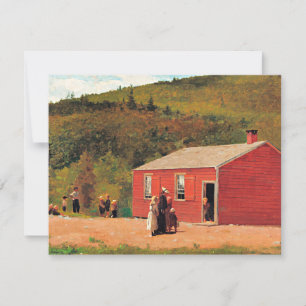 Schoolzeit, beliebtes Gemälde von Winslow Homer, Karte