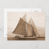 Schooner Adventuress Postkarte (Vorne/Hinten)