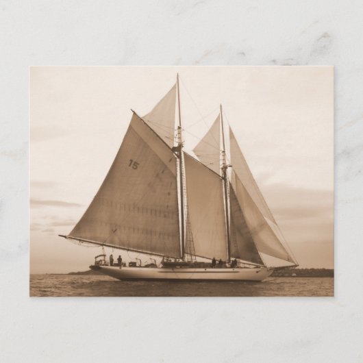 Schooner Adventuress Postkarte (Vorderseite)
