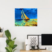 Schooner Ariel's Golden Sails 1899 Poster (Heimbüro)