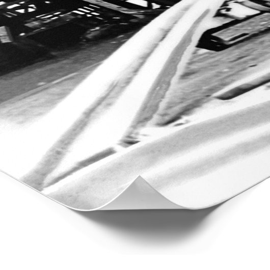 Schooner Bau Poster (Ecke)