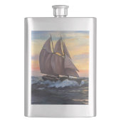Schooner Classic Flask Flachmann (Vorderseite)