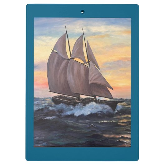 Schooner Clipboard Klemmbrett (Rückseite)