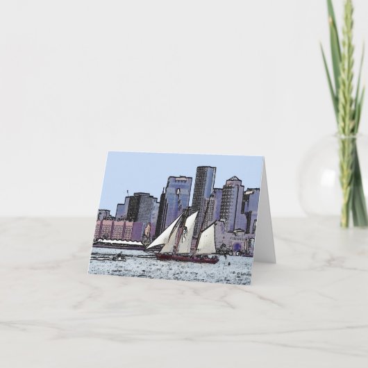 Schooner Cruise - vielen Dank Dankeskarte (Vorderseite)