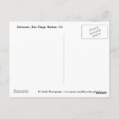 Schooner, Hafen San Diego, CA Postkarte (Rückseite)