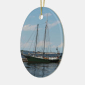 Schooner Keramik Ornament (Links)