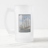 Schooner-mattierte Bier-Tasse Mattglas Bierglas (Links)