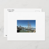 Schooner Melissa in Galveston, TX Postkarte (Vorne/Hinten)