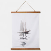 Schooner mit zwei Masten mit Dory (1894) Wandteppich Mit Holzrahmen (Vorderseite)