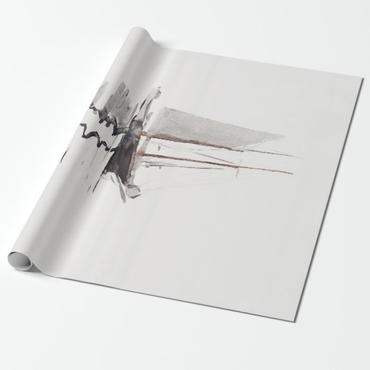 Schöoner mit zwei Masten mit Dory von Winslow Home Geschenkpapier (Ungerollt)