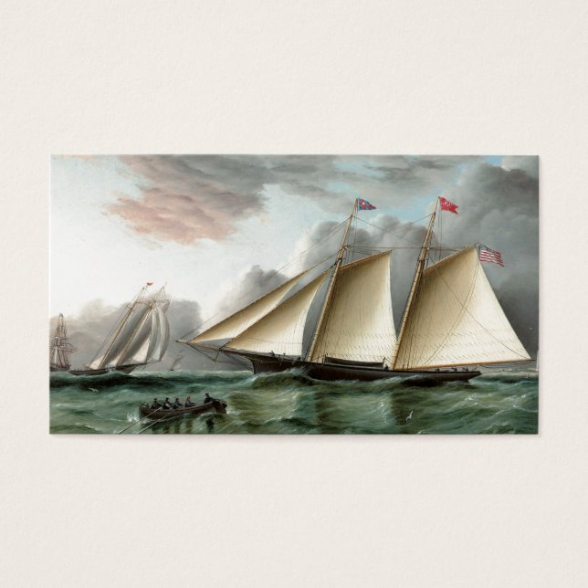 Schooner Mohawk von Sandy Hook Lighthouse (Vorderseite)