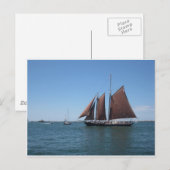 Schooner Postkarte (Vorne/Hinten)
