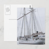 Schooner Postkarte (Vorne/Hinten)