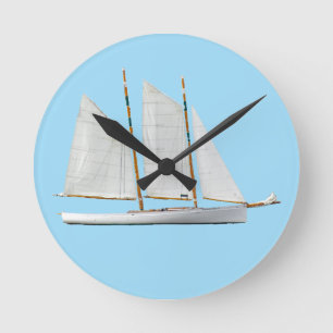 Schooner Runde Wanduhr