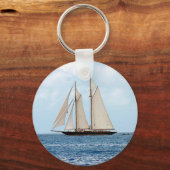 Schooner Sailboat in der BVI Schlüsselanhänger (Vorderseite)