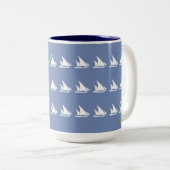 Schooner Sails Zweifarbige Tasse (VorderseiteRechts)