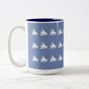 Schooner Sails Zweifarbige Tasse