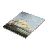 Schooner Schiff Harriet 1900er Jahre Fliese (Seite)